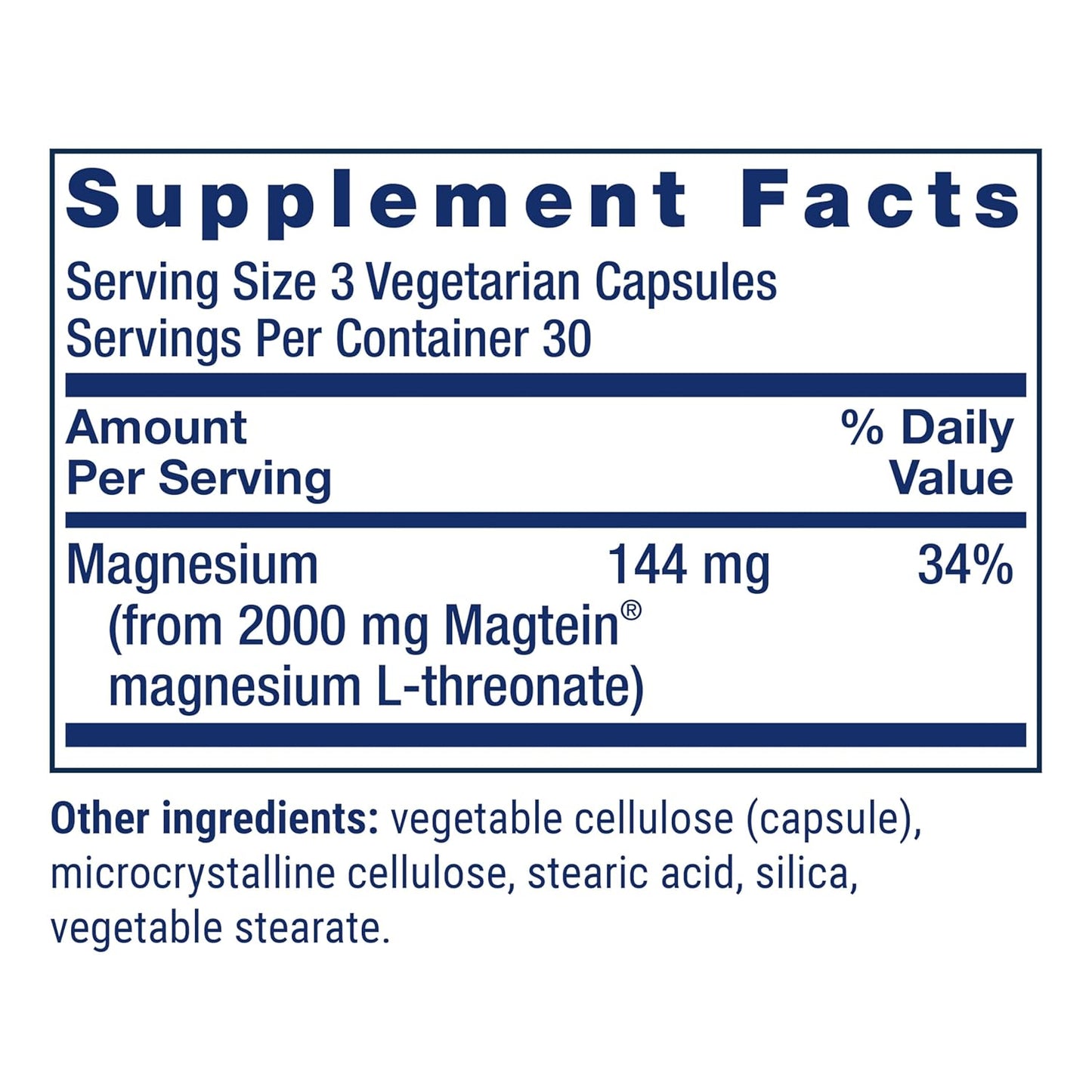 Neuro‑Mag Magnesium L‑Threonate – 90 Vegetarian Capsules