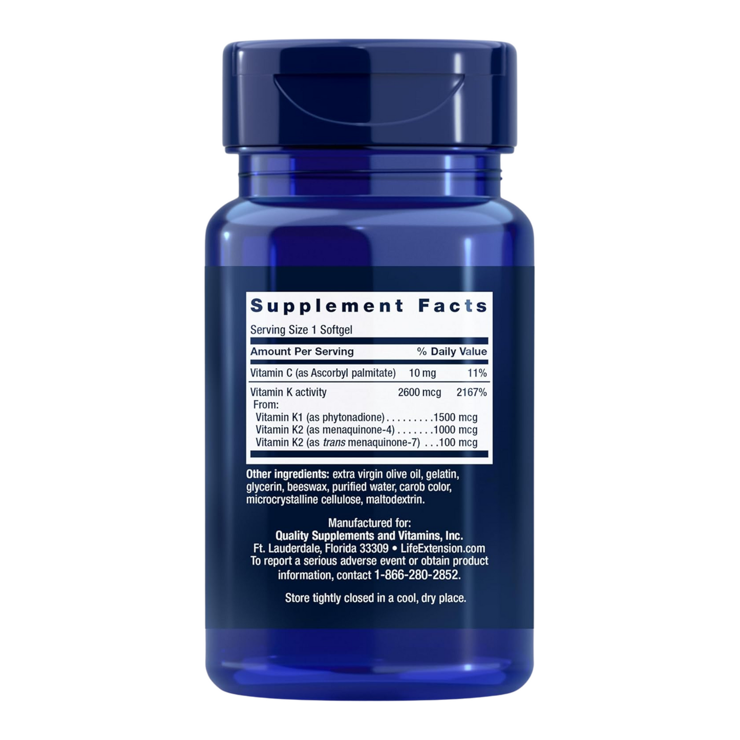 Super K – Triple Vitamin K Blend K1, MK‑4, MK‑7