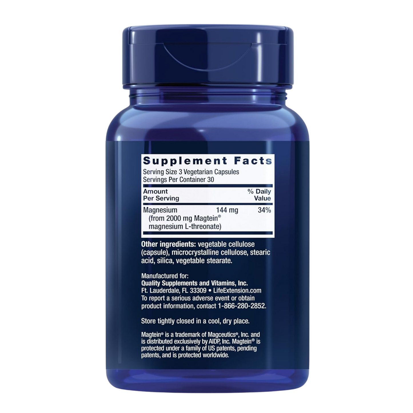 Neuro‑Mag Magnesium L‑Threonate – 90 Vegetarian Capsules