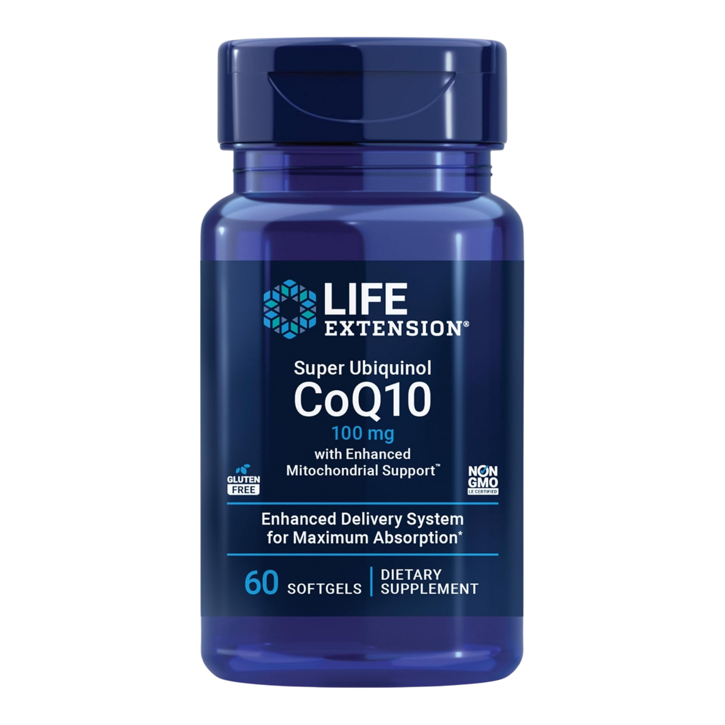 Super Ubiquinol CoQ10 with Shilajit & PQQ – 100 mg, 60 Softgels