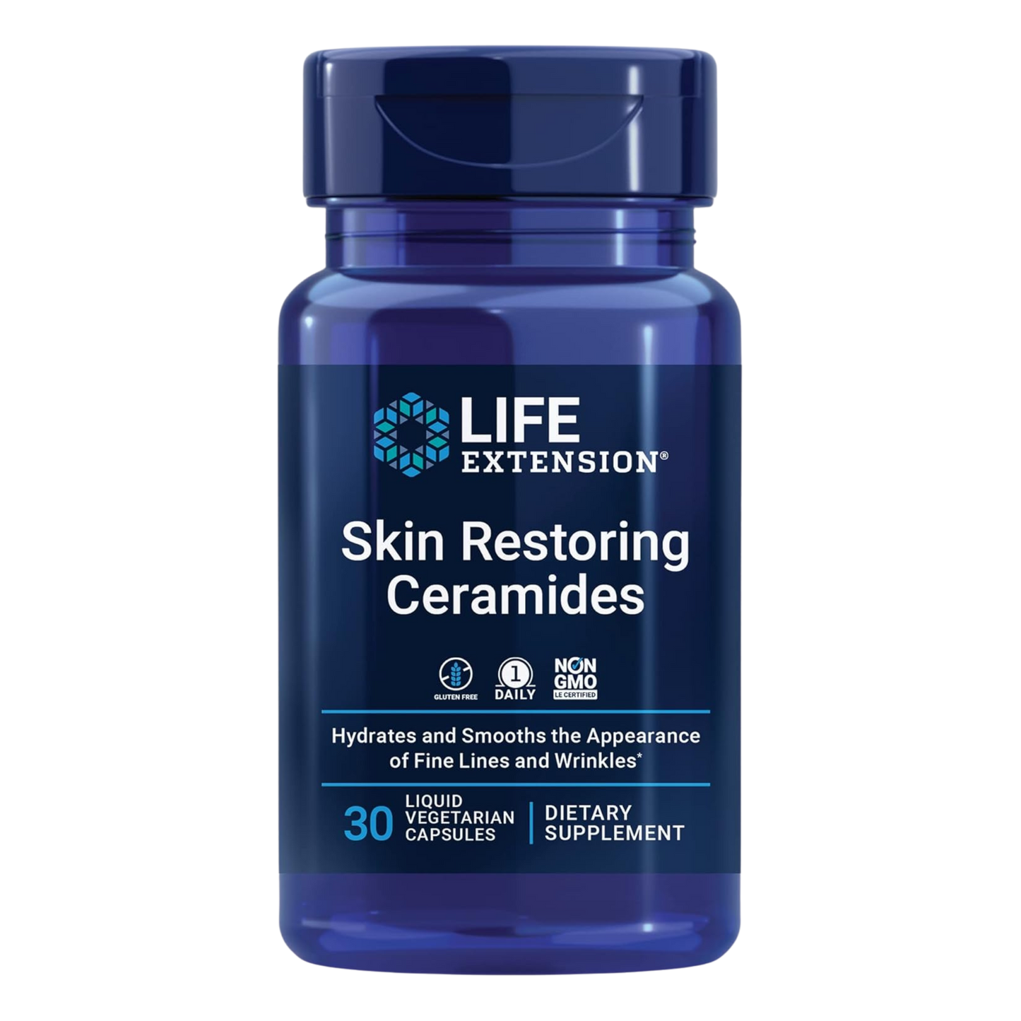 Skin Restoring Ceramides – Hydration & Smoothness Support | 30 Liquid Veg Caps