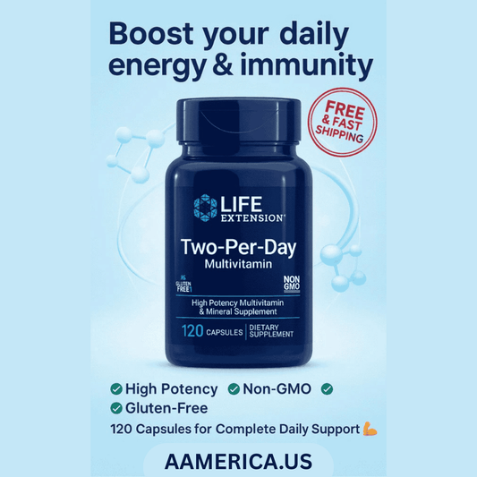 Two‑Per‑Day Multivitamin – Life Extension 120 Caps