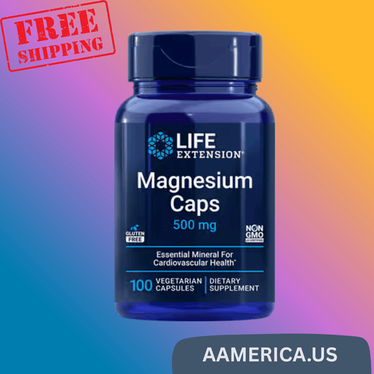 Magnesium Caps 500 mg – Triple-Form Support for Heart, Bone & Brain Health