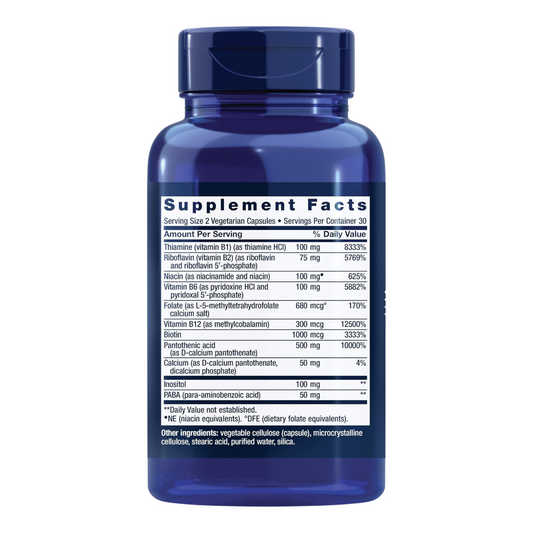 BioActive Complete B-Complex – High Potency Methylated B Vitamins | 60 Capsules