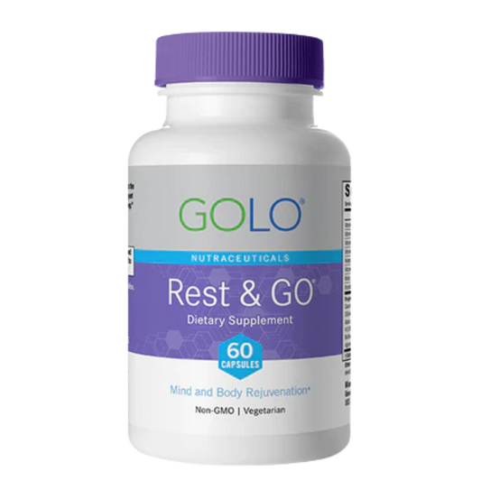 GOLO Rest & GO – Sleep Stress Relief & Detox Support | 60 Vegetarian Capsules