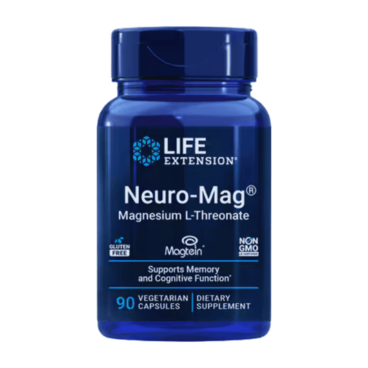 Life Extension Neuro‑Mag Magnesium L‑Threonate – 90 Vegetarian Capsules