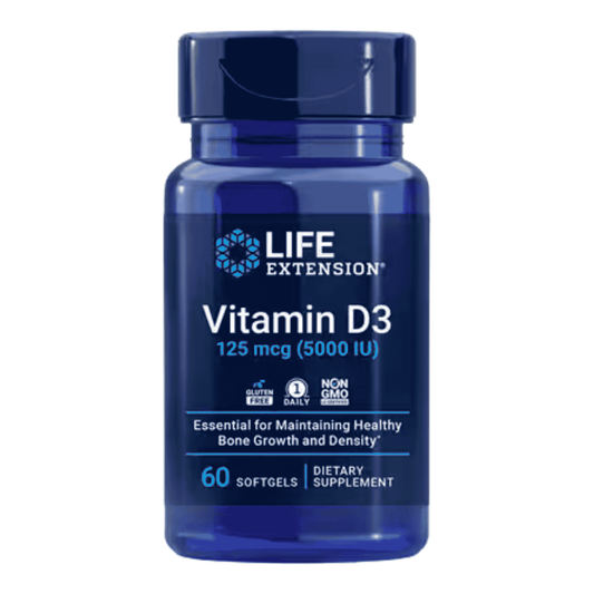 Life Extension Vitamin D3 5000 IU (125 mcg) – 60 Softgels