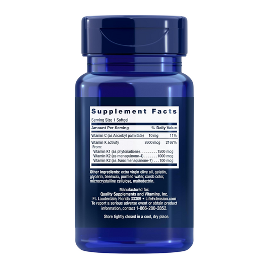Super K – Triple Vitamin K Blend K1, MK‑4, MK‑7