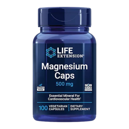 Magnesium Caps – 500 mg Triple-Blend, 100 Vegetarian Capsules