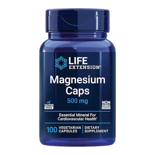 Magnesium Caps 500 mg – Triple-Form Support for Heart, Bone & Brain Health