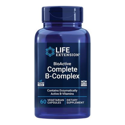 BioActive Complete B-Complex – High Potency Methylated B Vitamins | 60 Capsules
