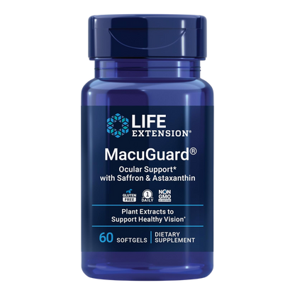 MacuGuard Ocular Support with Saffron & Astaxanthin, 60 softgels