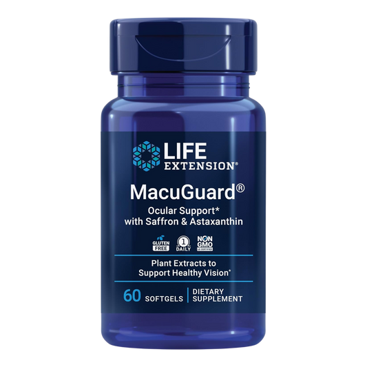 MacuGuard Ocular Support with Saffron & Astaxanthin, 60 softgels