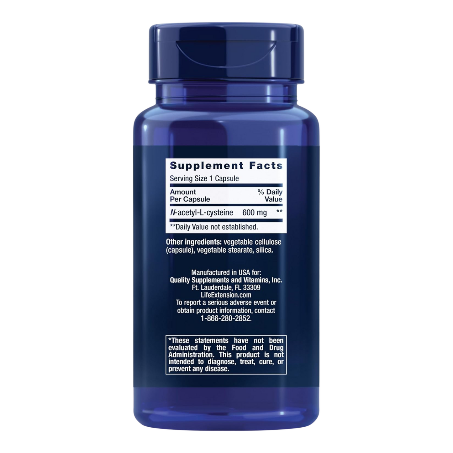 N-Acetyl-L-Cysteine (NAC) 600 mg – 60 Capsules
