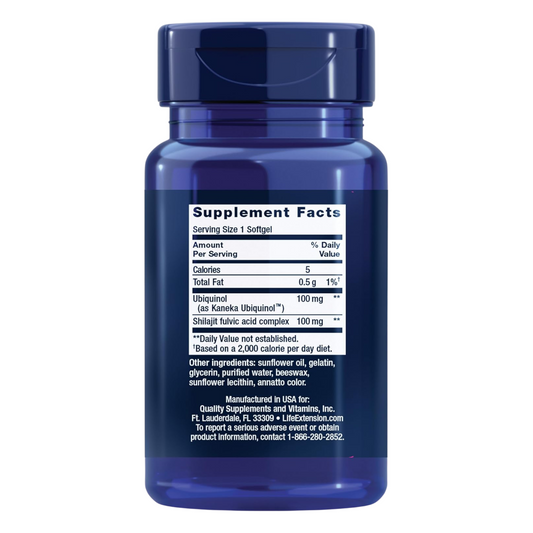 Super Ubiquinol CoQ10 with Enhanced Mitochondrial Support – 100 mg, 60 Softgels