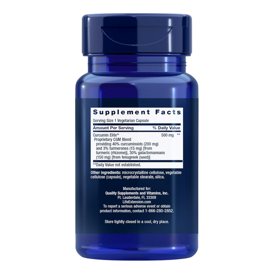 Curcumin Elite Turmeric Extract — 60 Vegetarian Capsules
