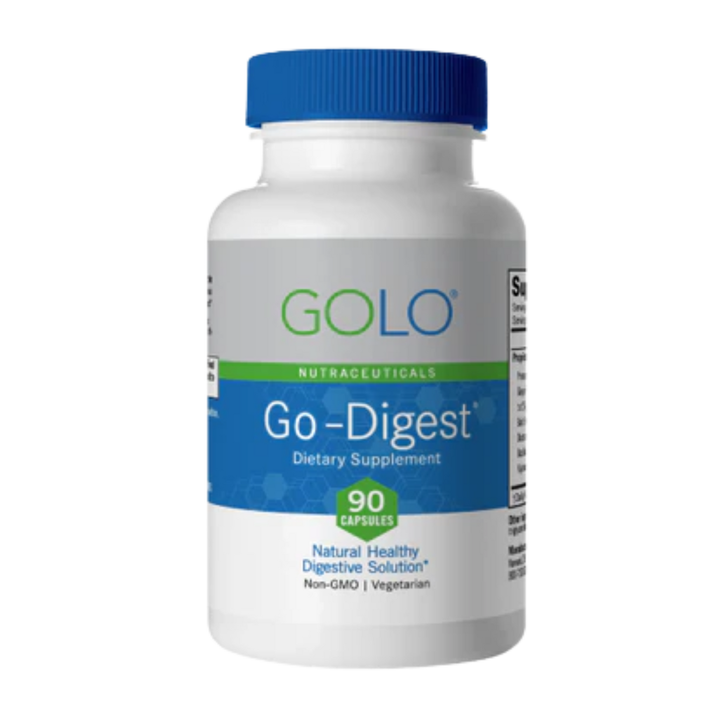 GOLO Go-Digest – Digestive Support Supplement, 90 Vegetarian Capsules