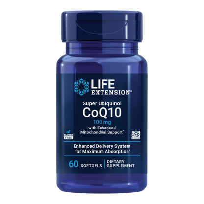 Super Ubiquinol CoQ10 with Shilajit & PQQ – 100 mg, 60 Softgels